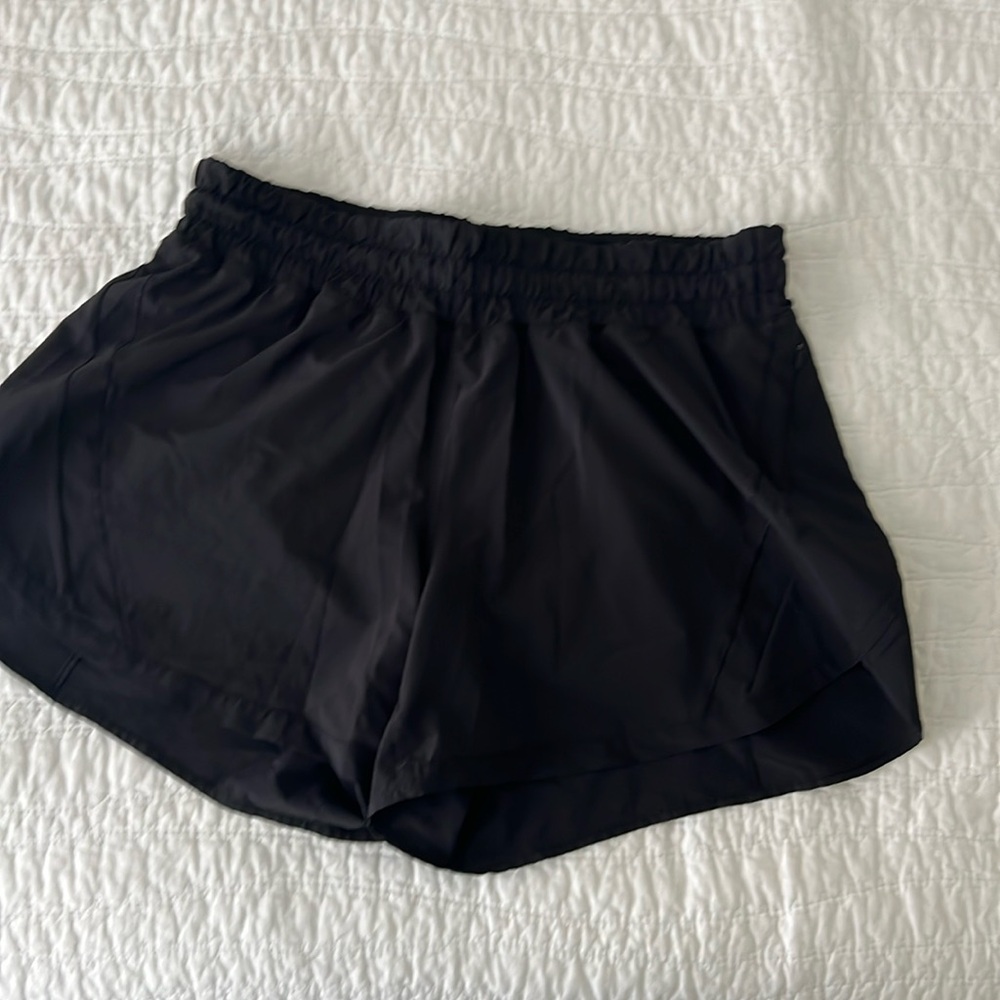 Lululemon running Shorty shorts great shape. Very little wear.